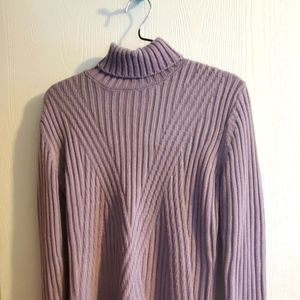 Carolyn Taylor Turtleneck Sweater, Purple/Lavender, L